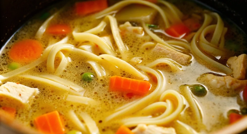 vegan chicken noodle soup​