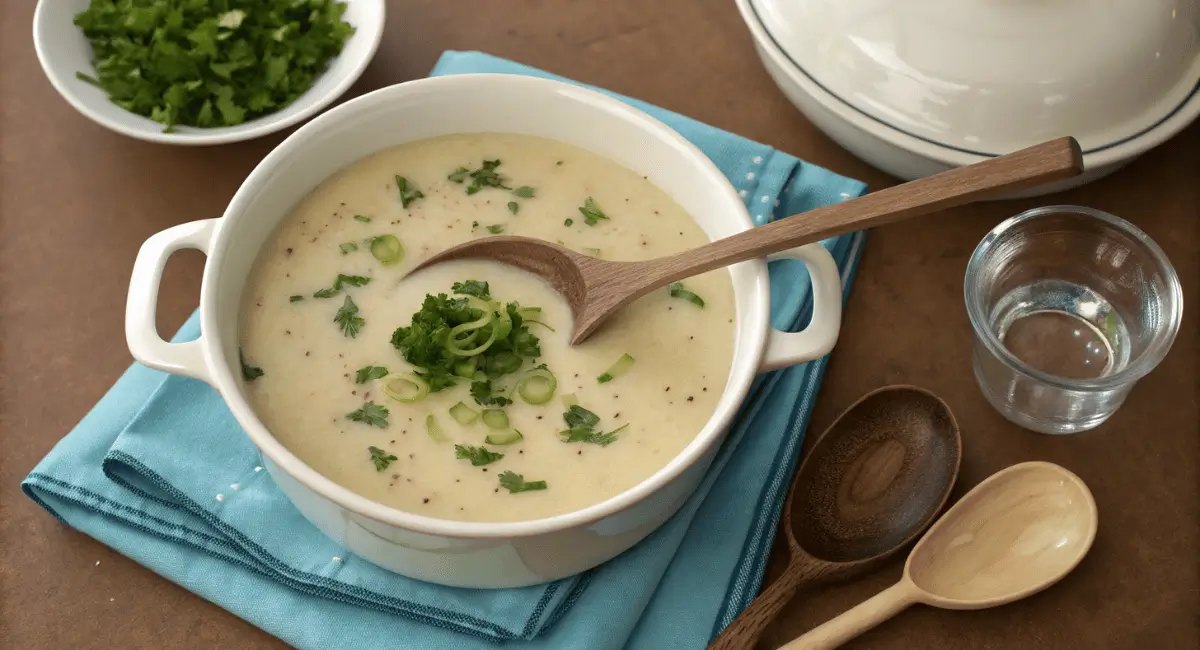 Creamy and delicious homemade Crab and Shrimp Seafood Bisque served in a bowl.