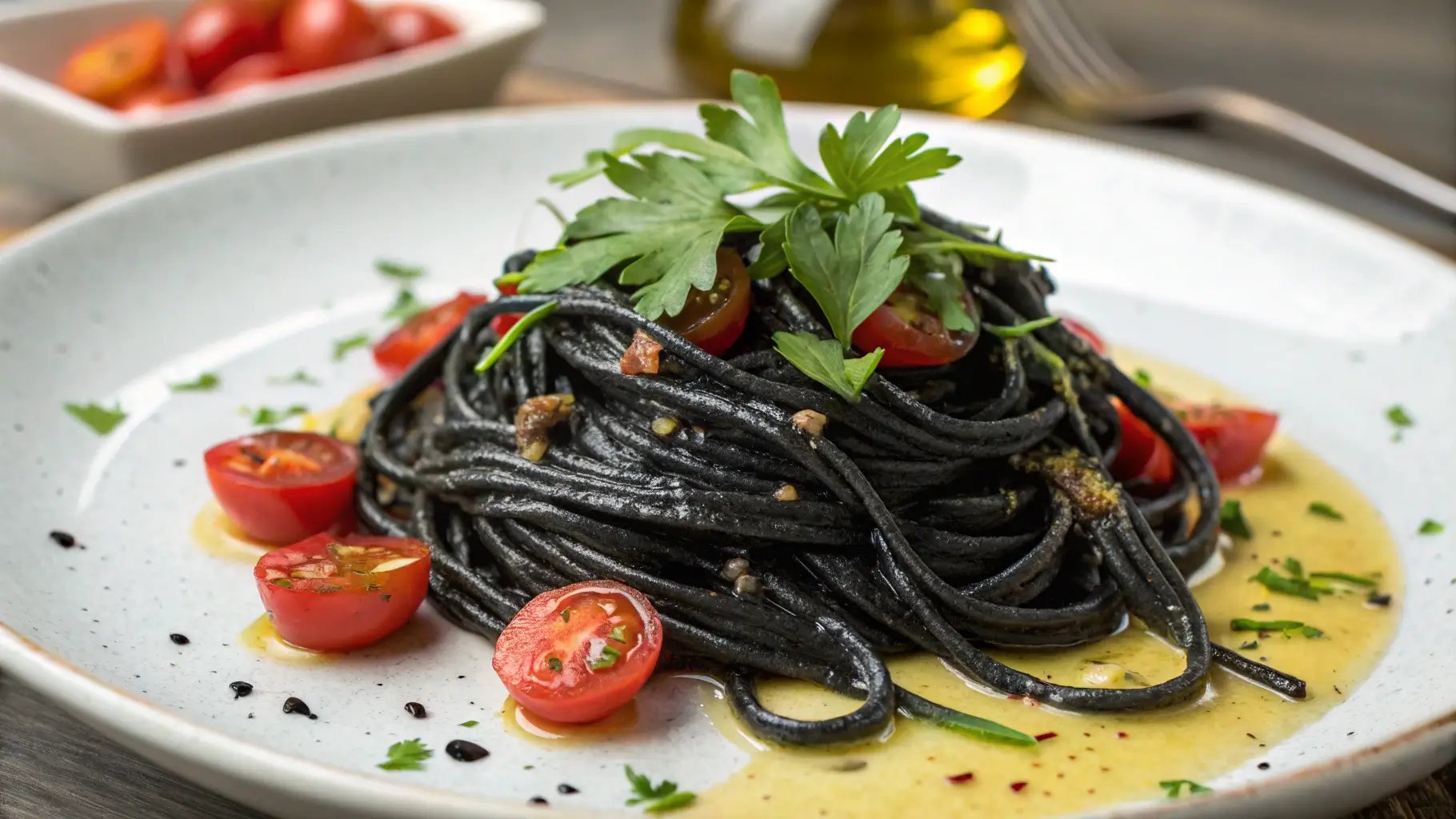 squid ink pasta