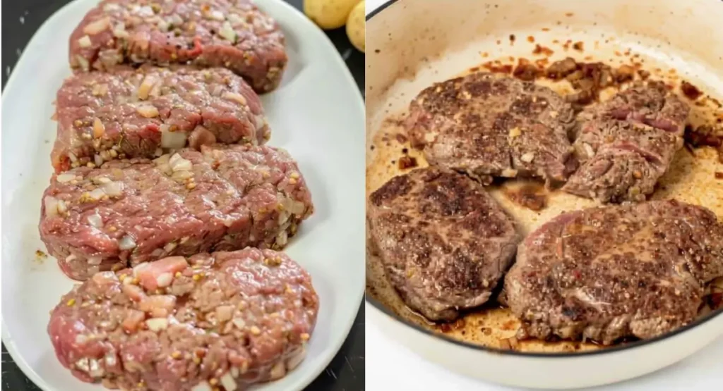 Hamburger Steak with Brown Gravy