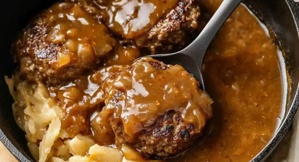 Hamburger Steak with Brown Gravy 1 2