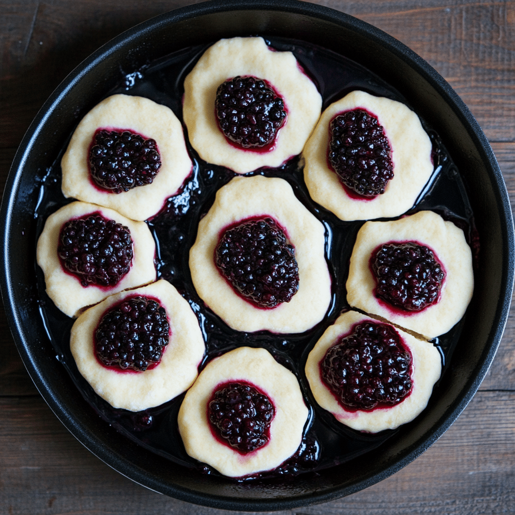 The Best Sourdough Blackberry Cobbler Recipe for Homemade Southern Comfort 8 Sourdough blackberry cobbler assembled and ready to bake