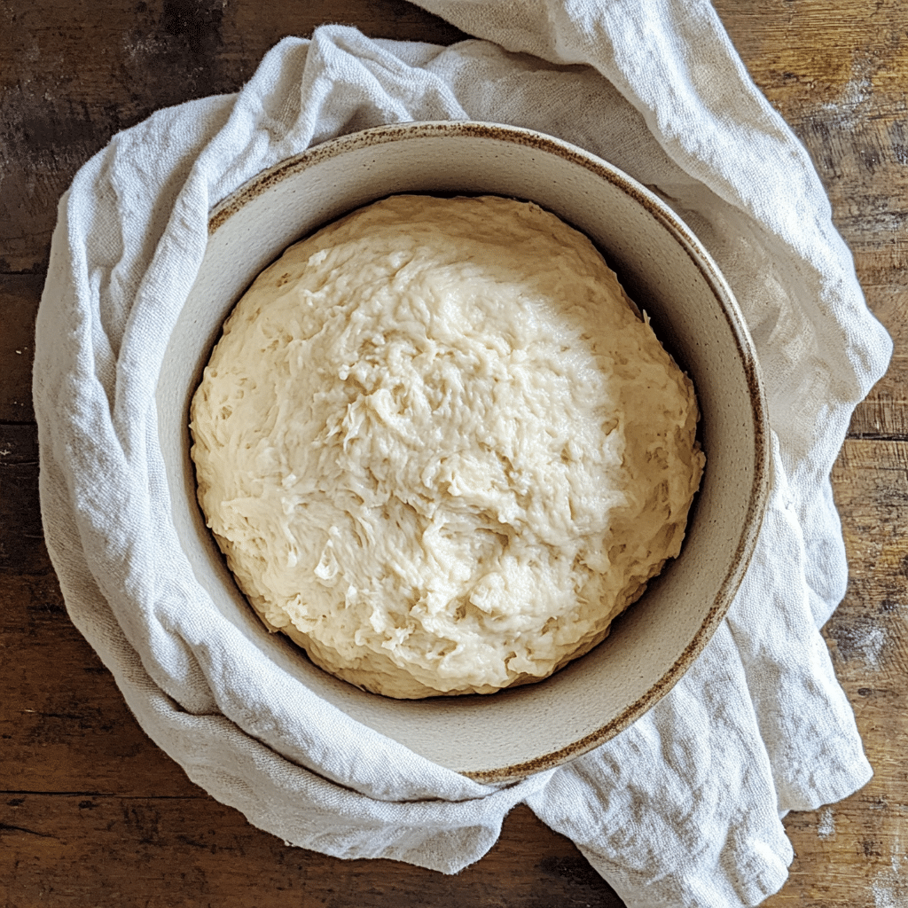 The Best Sourdough Blackberry Cobbler Recipe for Homemade Southern Comfort 7 Fermented sourdough biscuit dough resting overnight