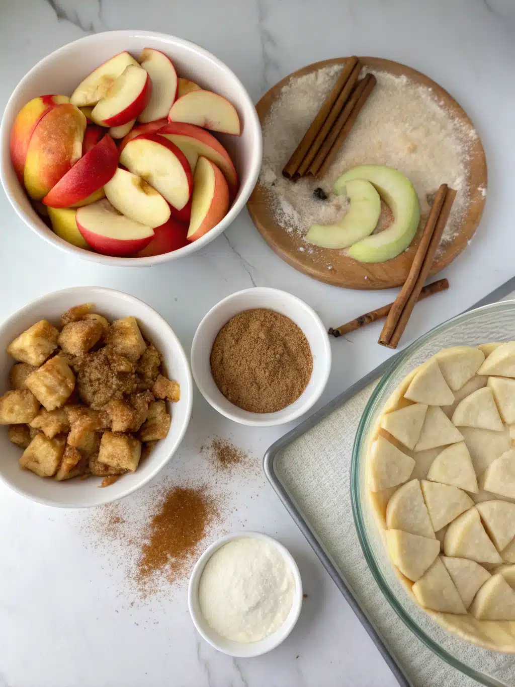 Air Fryer Apple Pie Bombs – The Ultimate Quick Dessert Recipe 7 Air Fryer Apple Pie Bombs ingredients