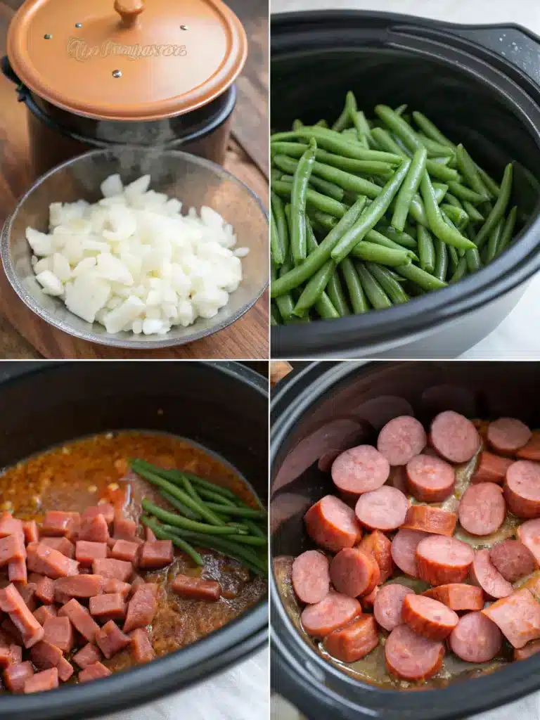Crockpot Kielbasa and Green Beans: A Flavorful Delight! 7 Step-by-step crockpot kielbasa and green beans