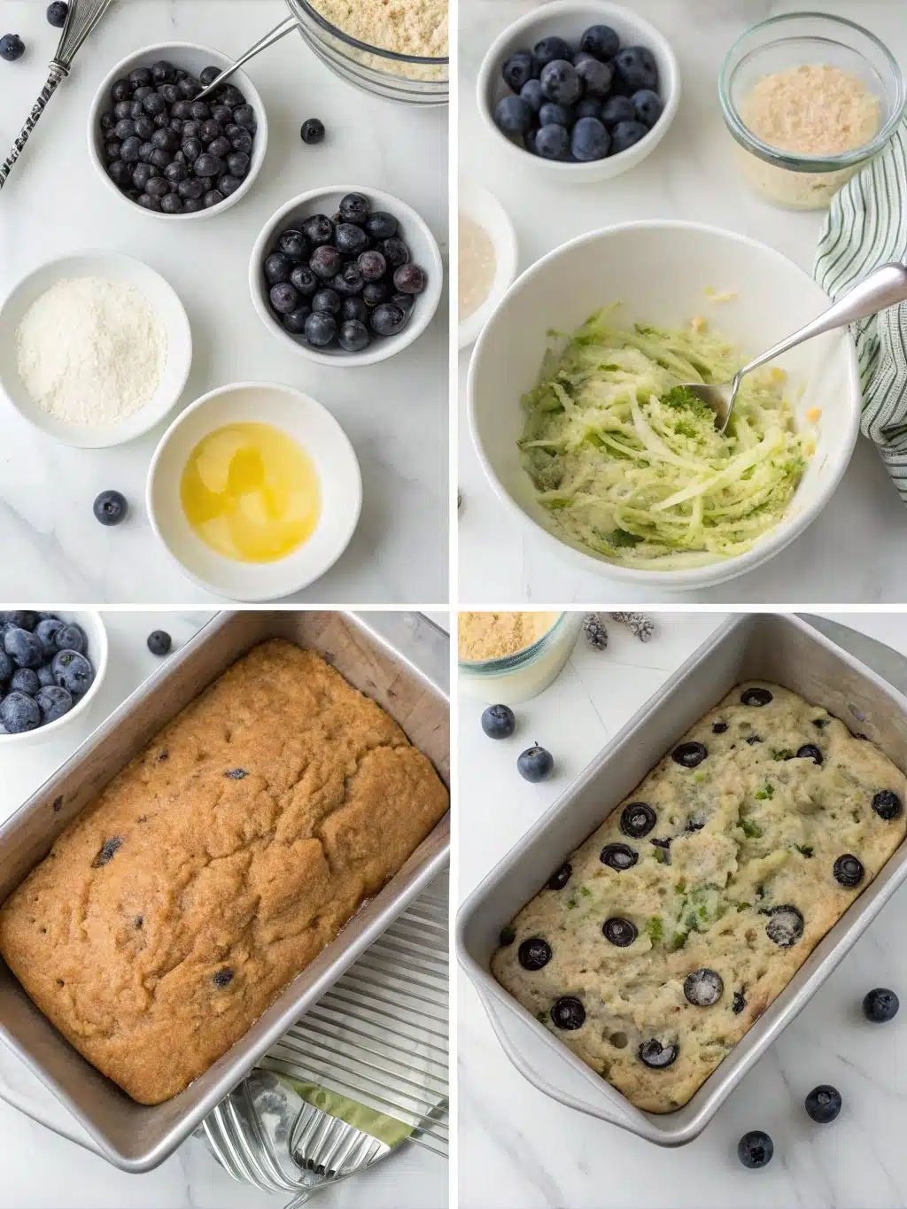 Blissful Blueberry Zucchini Bread with 1 Secret Ingredient 8 Blissful Blueberry Zucchini Bread with 1 Secret Ingredient preparing steps