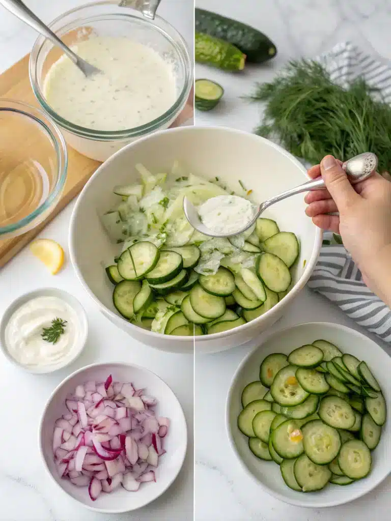 Easy Creamy Cucumber Salad: A Quick & Refreshing Summer Side Dish 8 neRXIp1I9aSn7Tv0B Sg7 image