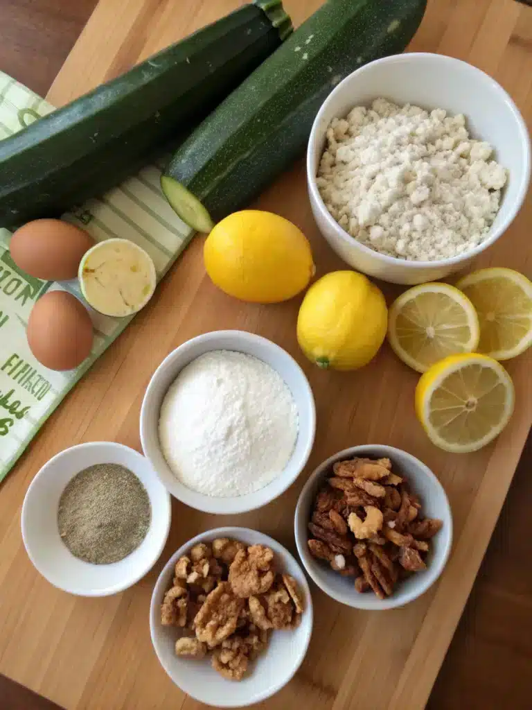 Luscious Lemon Zucchini Bread – The Best Moist Recipe Ever 6 ingredients for Luscious Lemon Zucchini Bread