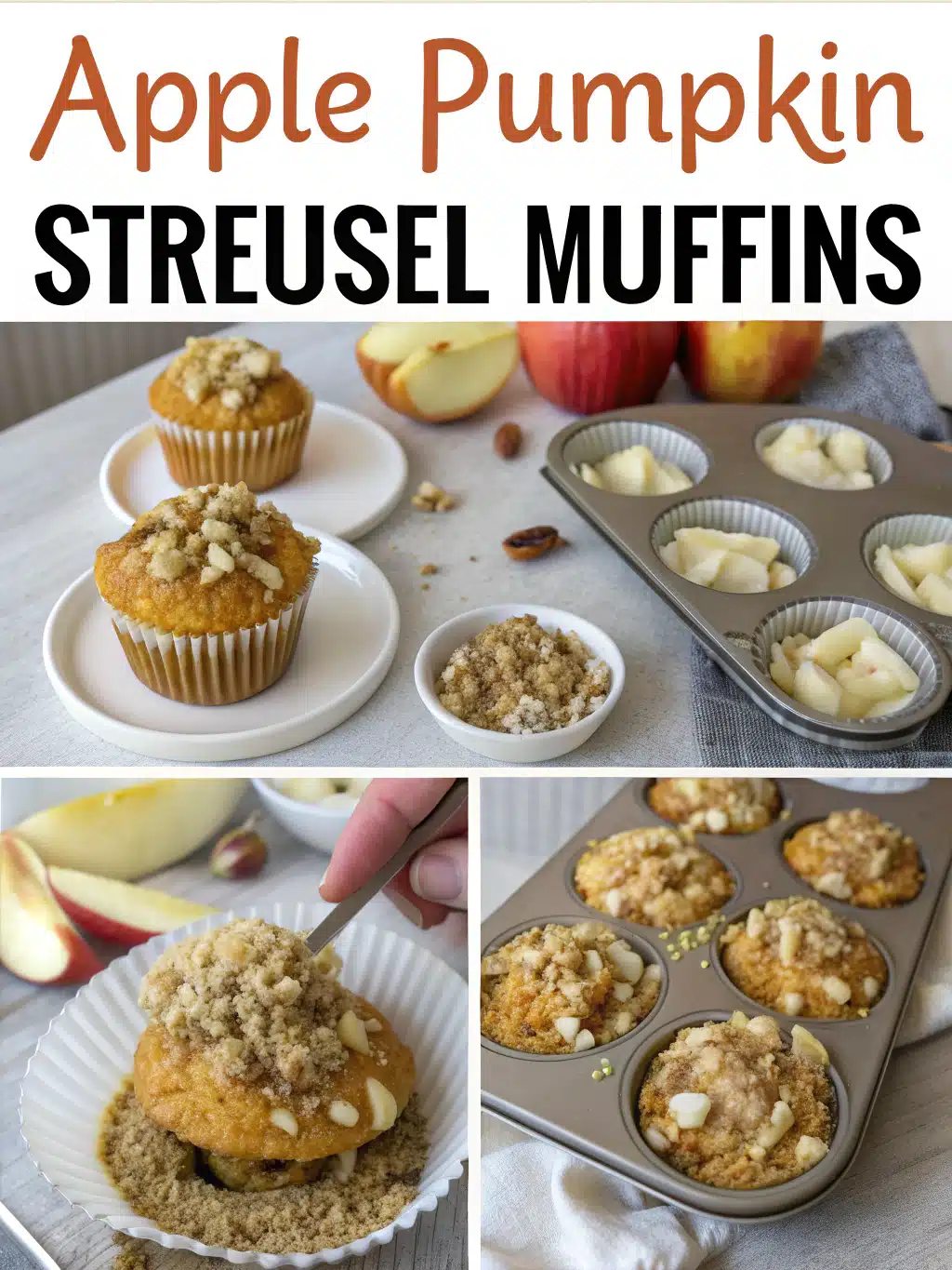 Apple Pumpkin Streusel Muffins: The Coziest Fall Treat You’ll Bake This Season 8 Apple Pumpkin Streusel Muffins preparing steps